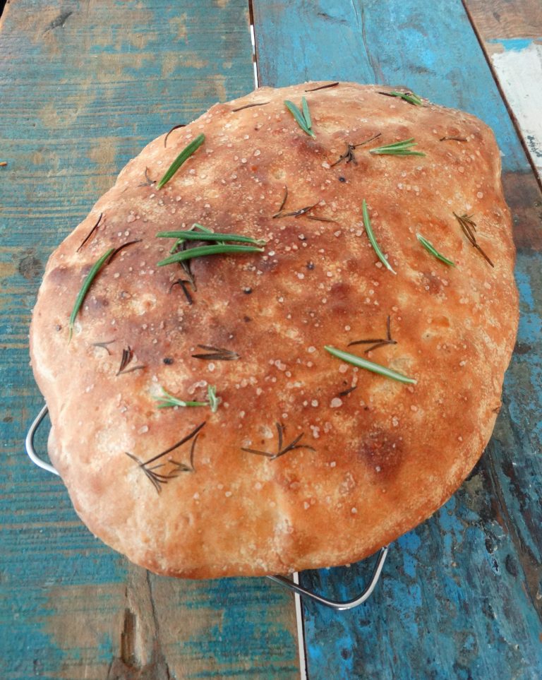 Zuurdesem Focaccia Oesters Uien